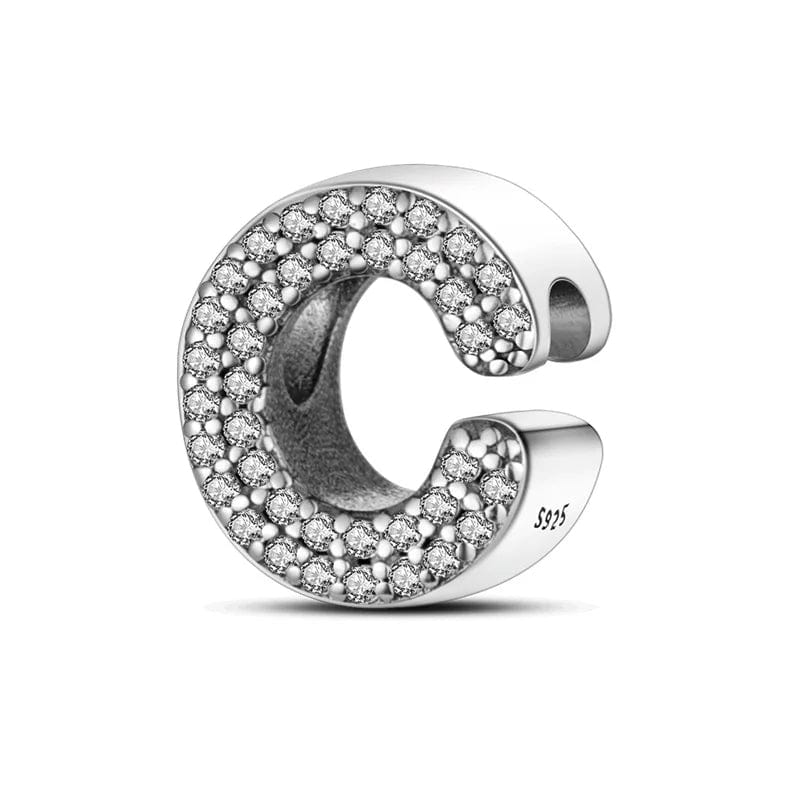 Sparkling Letter A~Z Alphabet Charm