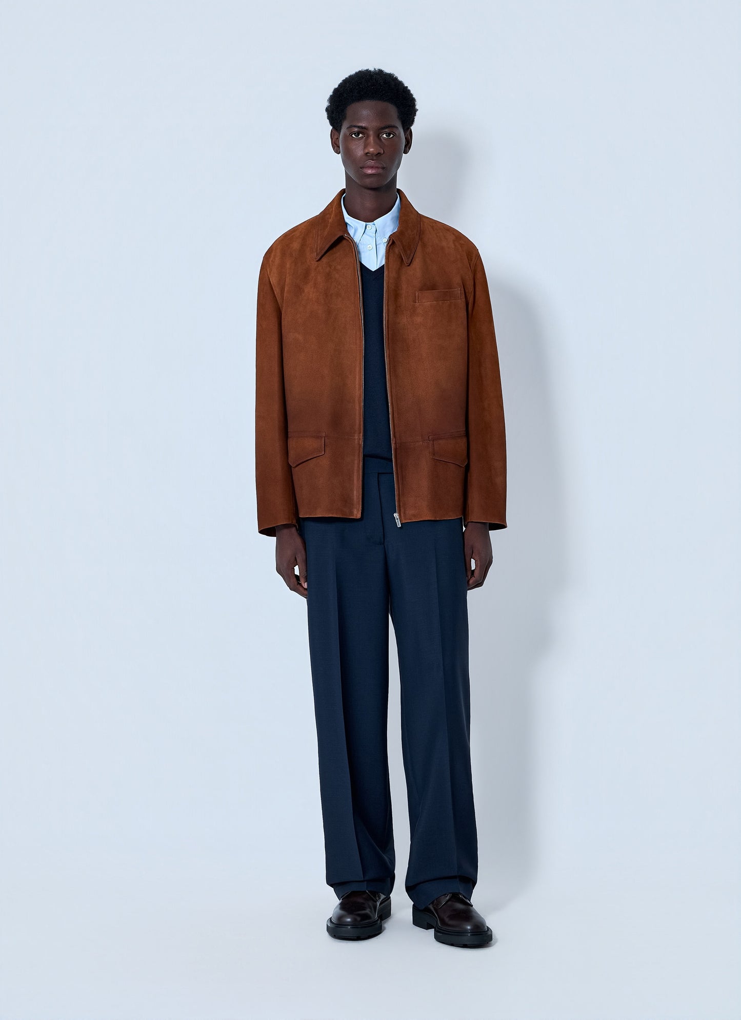 Miu Miu Men Suede Zip Jacket