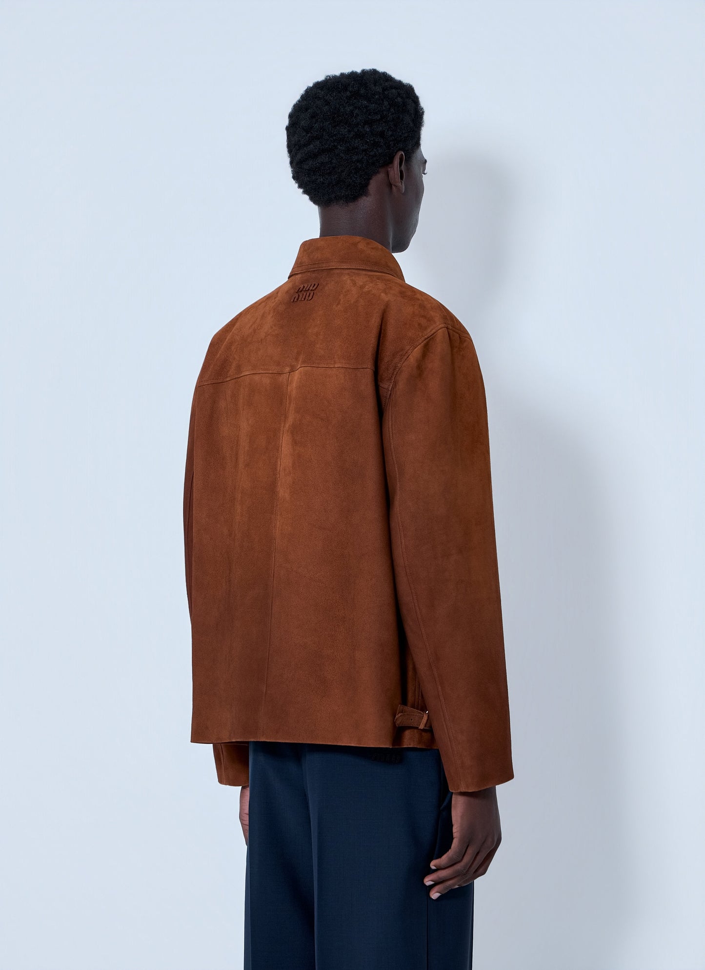 Miu Miu Men Suede Zip Jacket