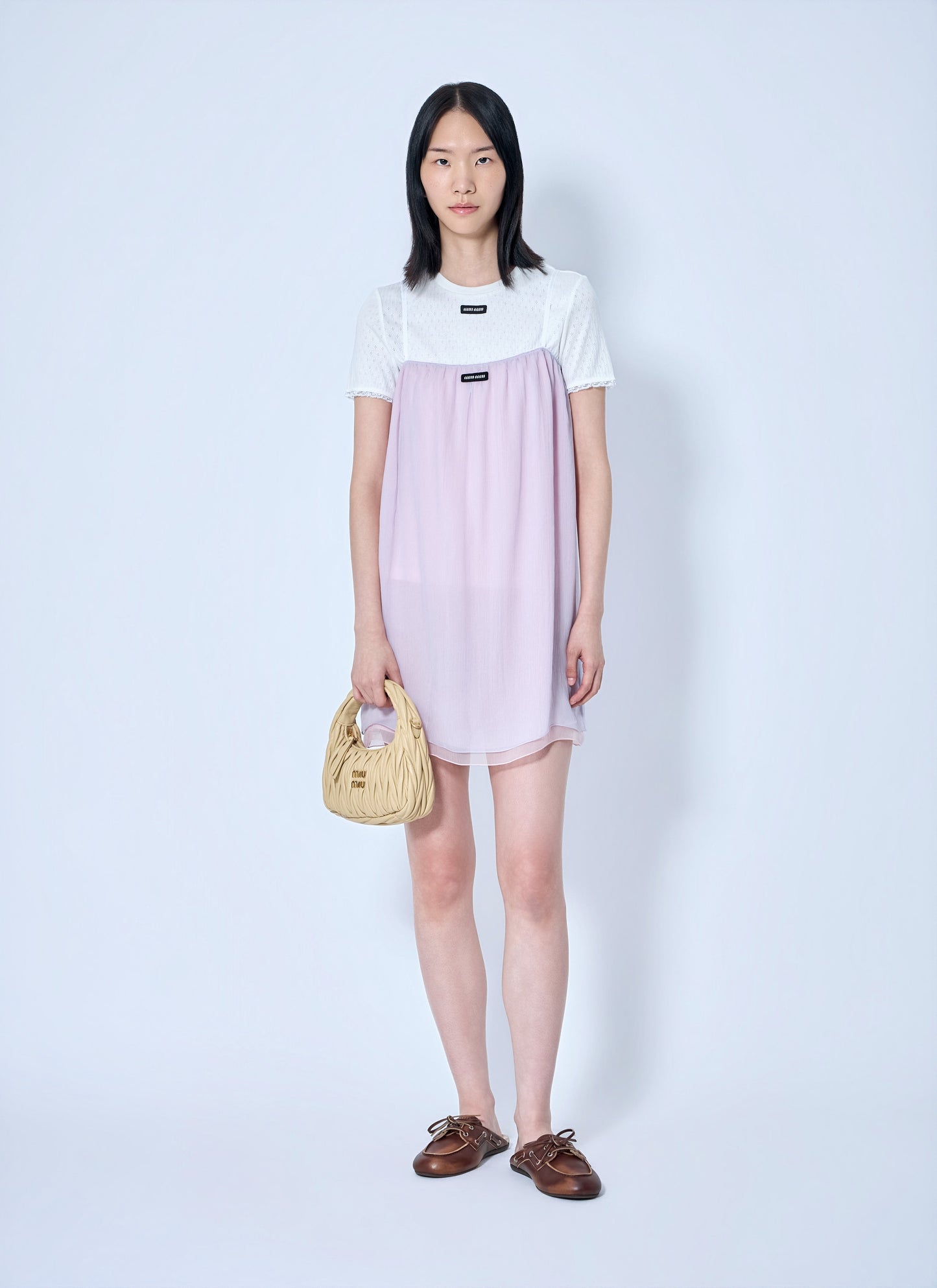 Miu Miu Women Wisteria Chiffon Dress