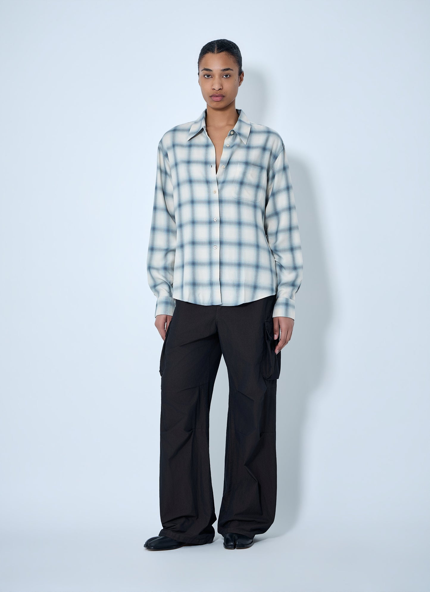 Our Legacy Women Checked Cotton Shirt