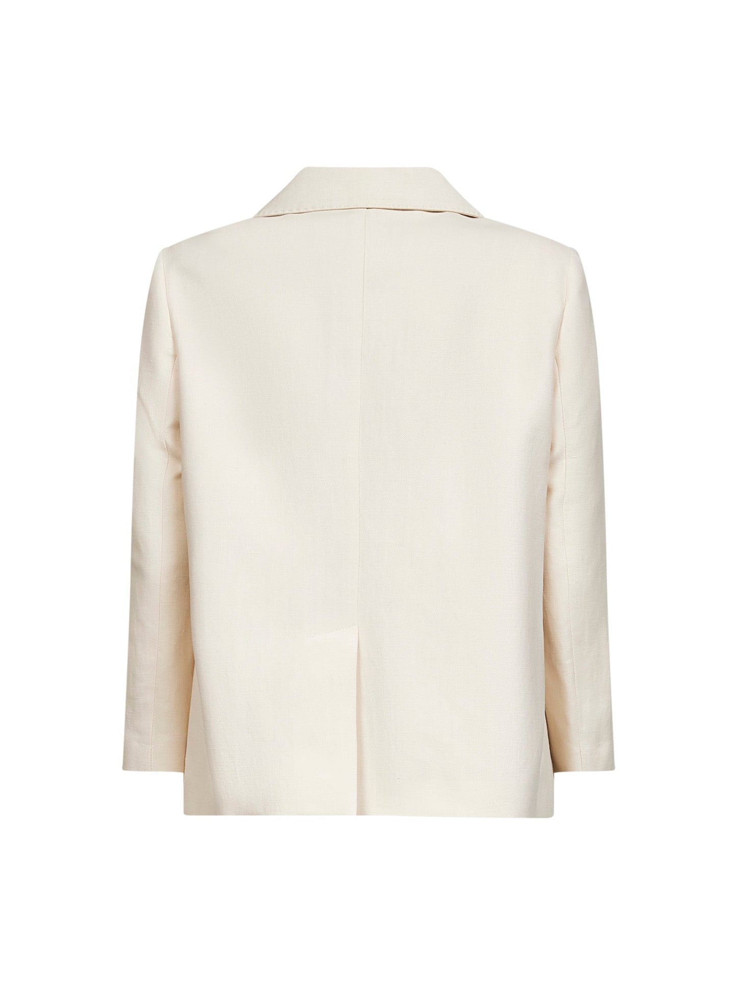 Brunello Cucinelli Women Ivory Fluid Twill Jacket With Monili