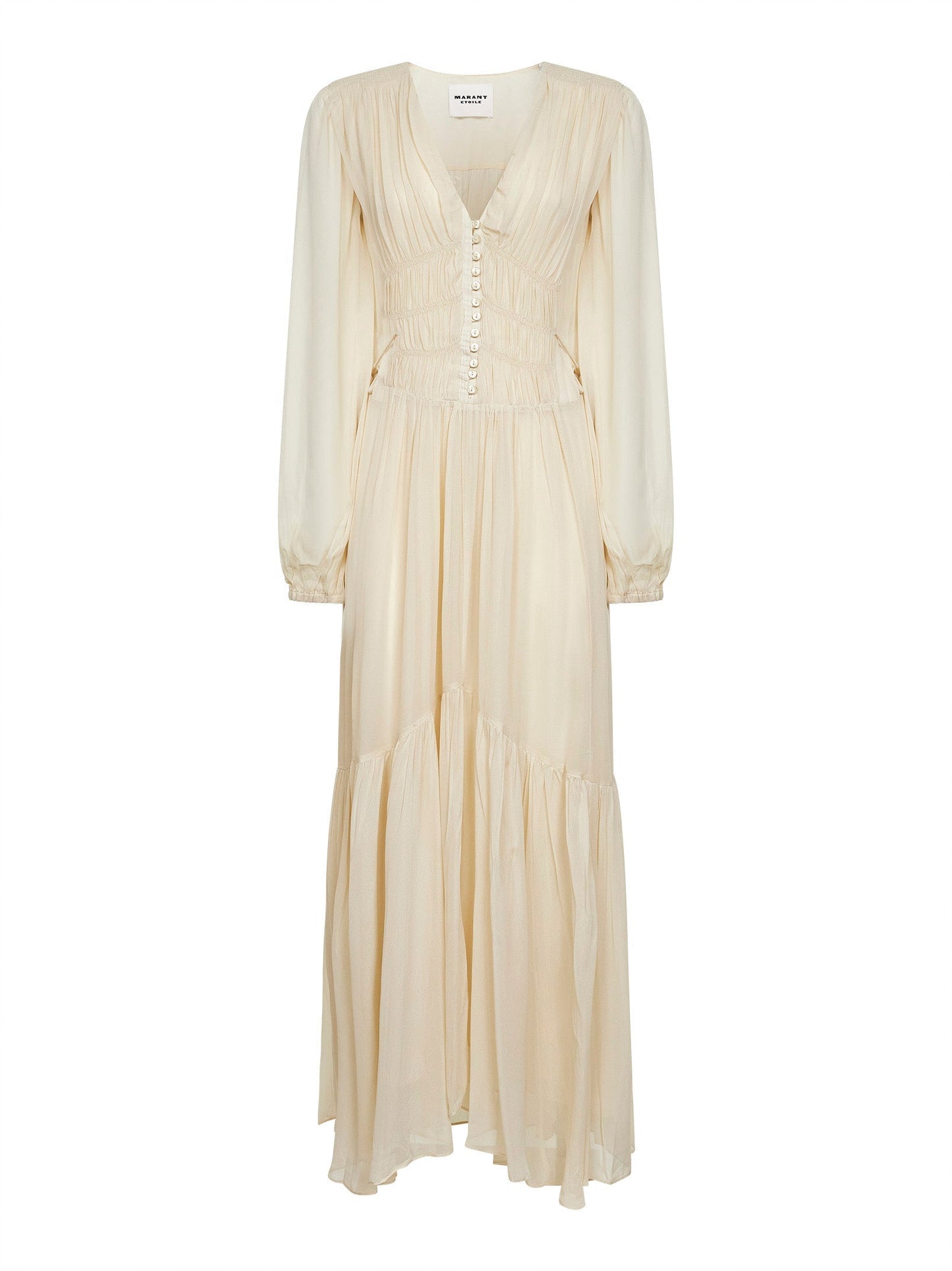 Marant Etoile Women Ecru Muslin Briane Maxi Dress