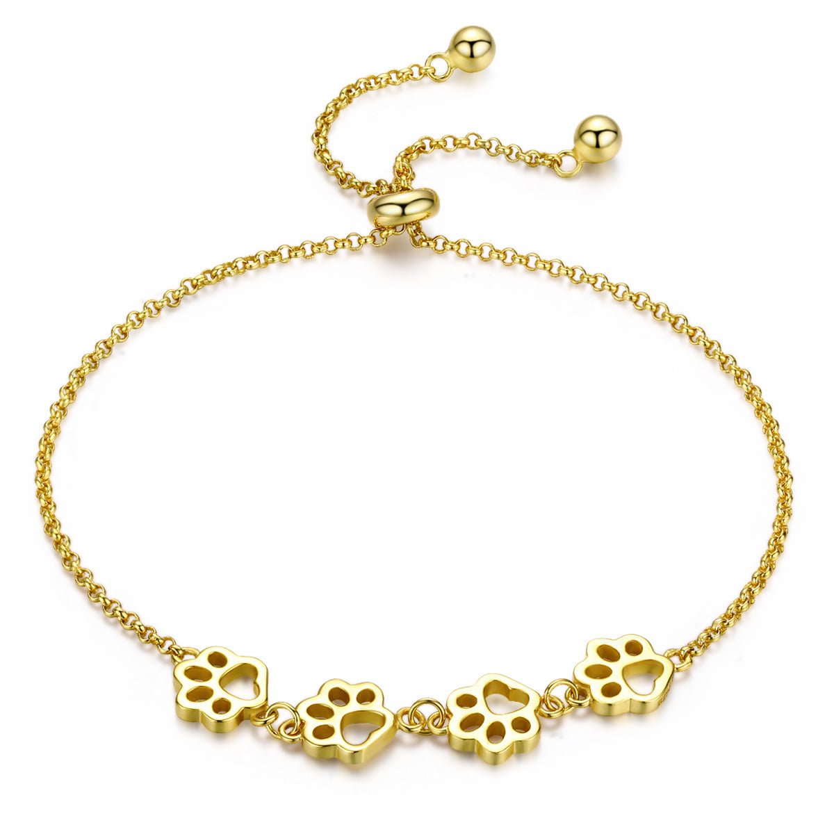 Paw Print Adjustable Bracelet