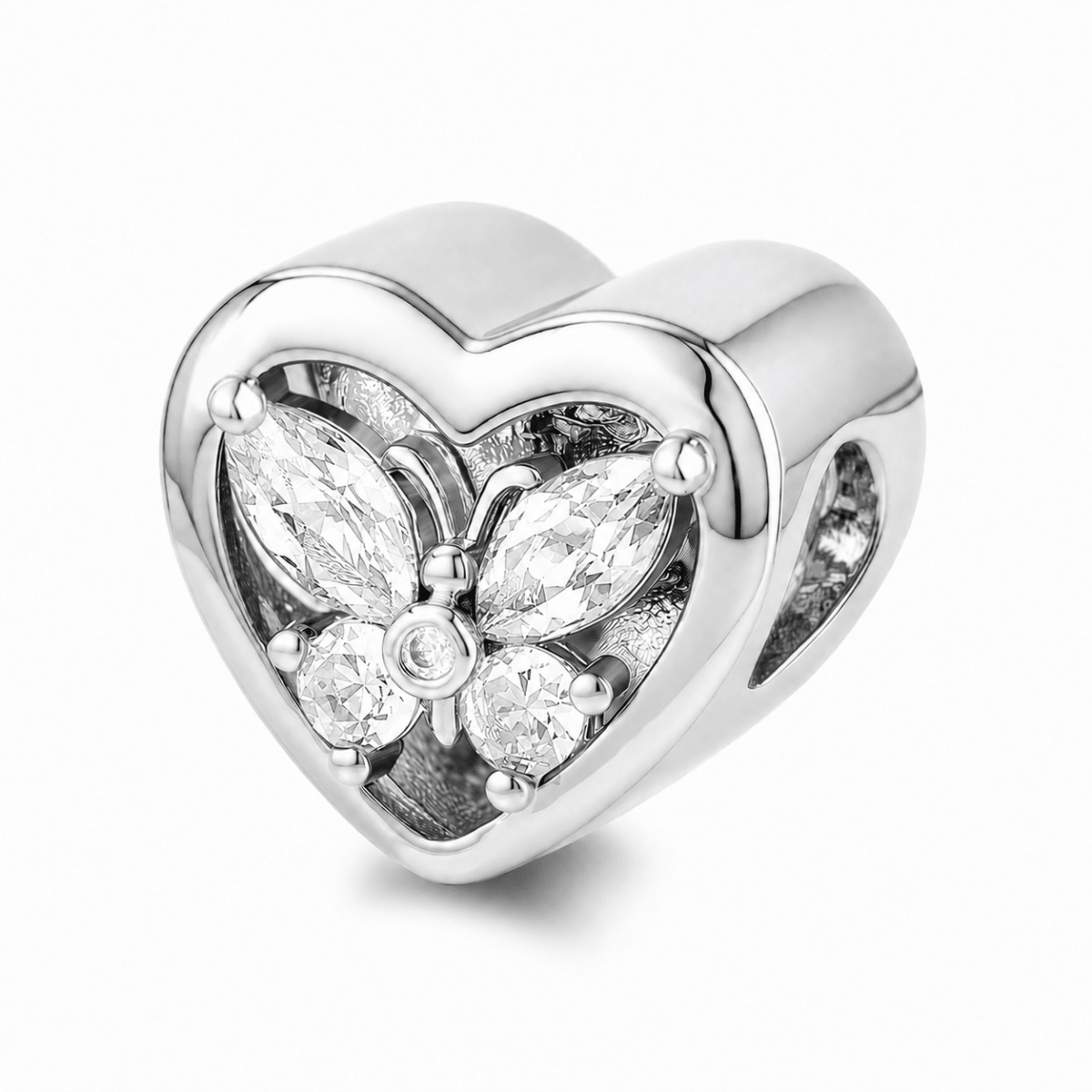 Personalized Heart Photo & Birthstone Charm