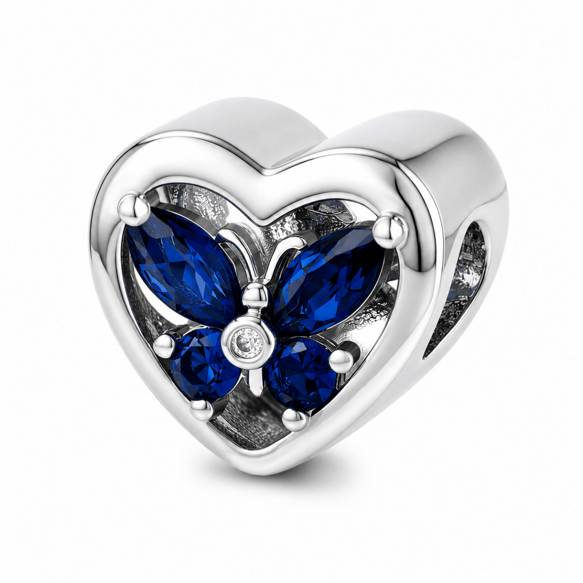Personalized Heart Photo & Birthstone Charm