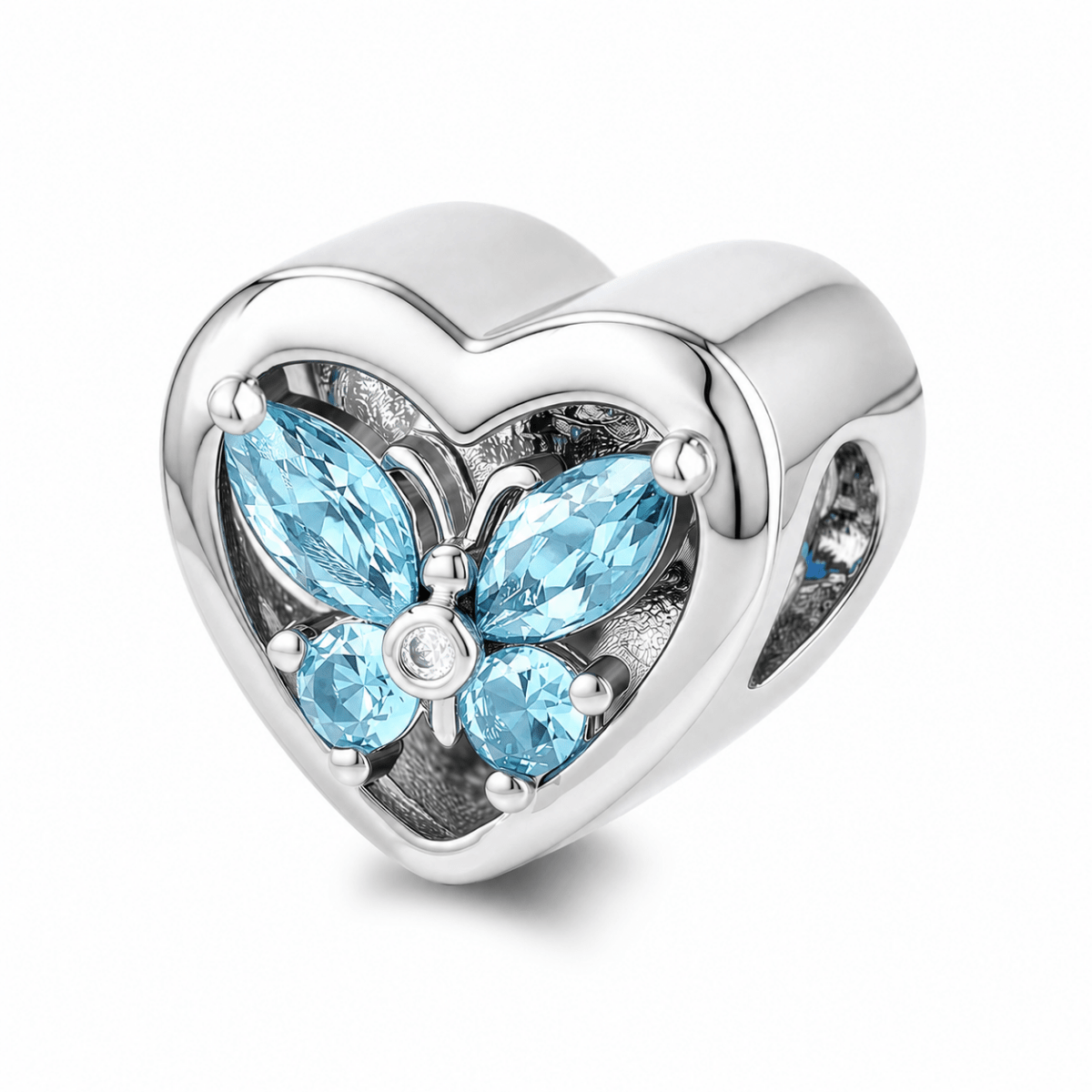 Personalized Heart Photo & Birthstone Charm