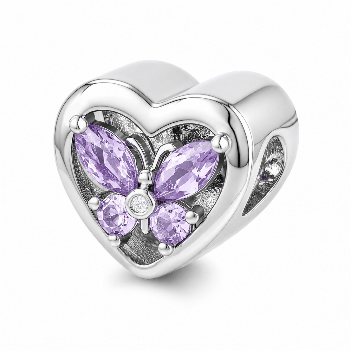 Personalized Heart Photo & Birthstone Charm