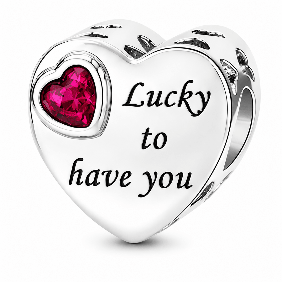 Personalized Photo & Engraved Birthstone Heart Charm