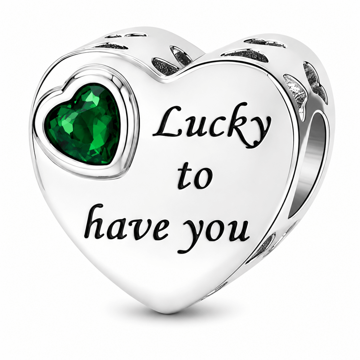 Personalized Photo & Engraved Birthstone Heart Charm