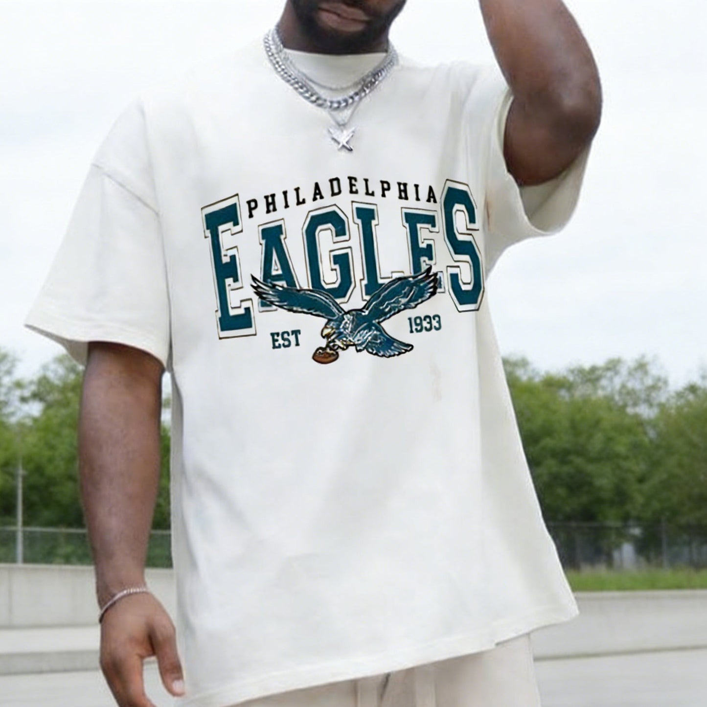 Philly Football "The Birds" Vintage Oversized Graphic Tee