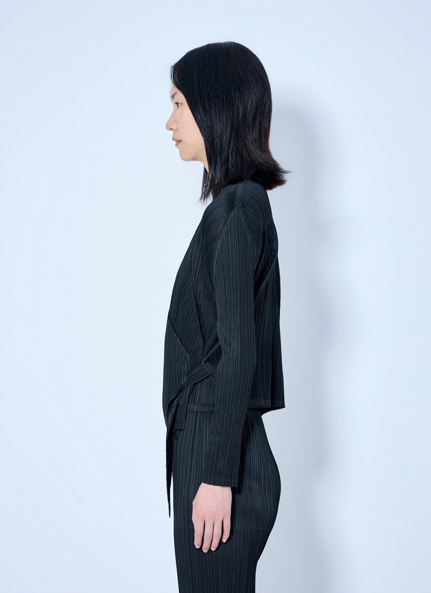 Pleats Please Issey Miyake Women Pleated Wrap Top