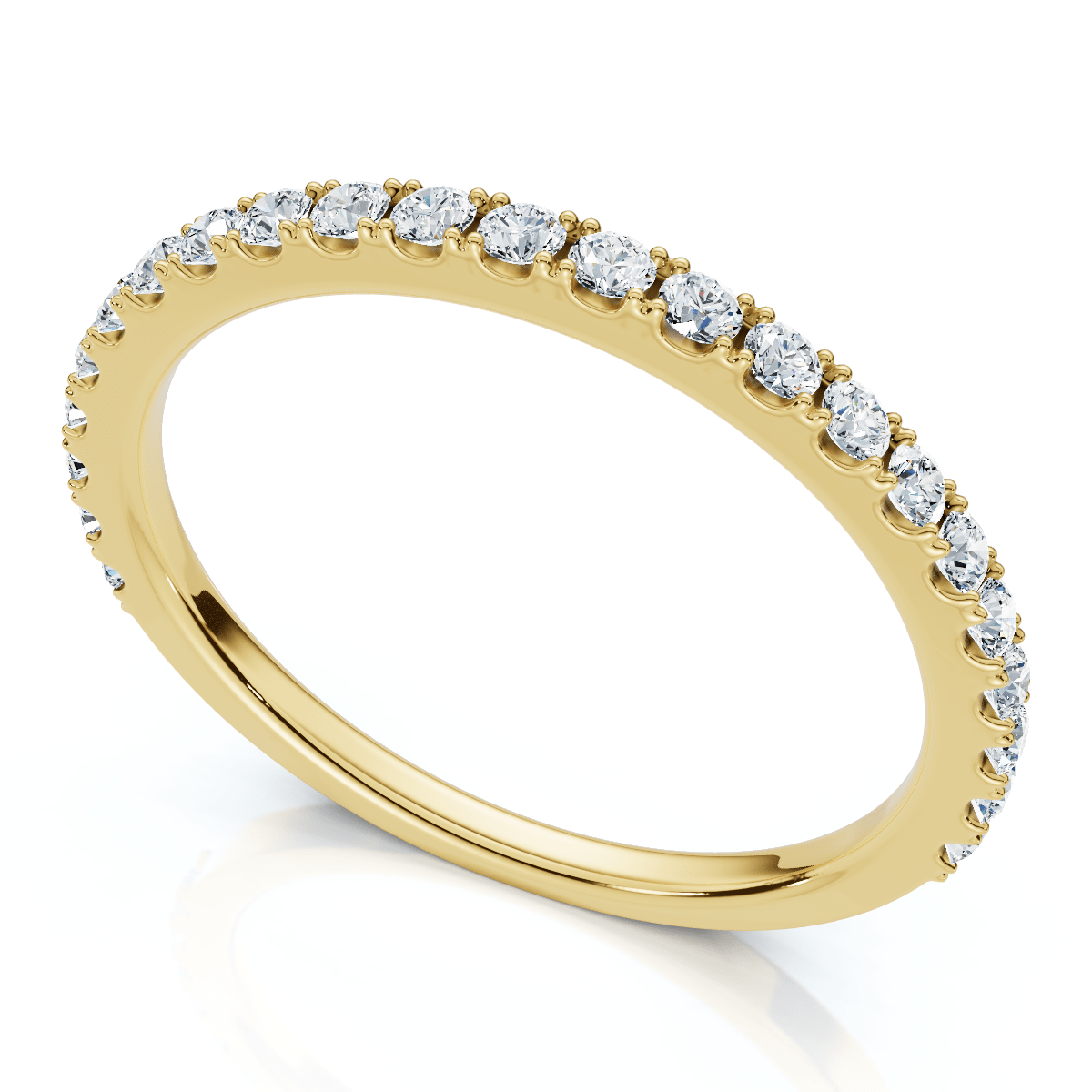 1/5Ct Diamond Wedding Stackable Anniversary Ring 10k Gold Lab Grown