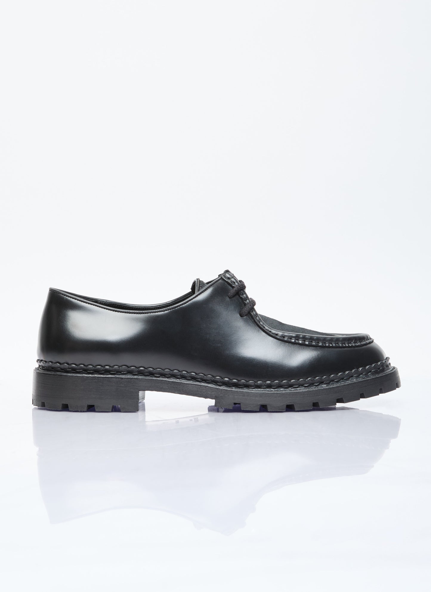 Saint Laurent Men Ponyhair Leather Loafers