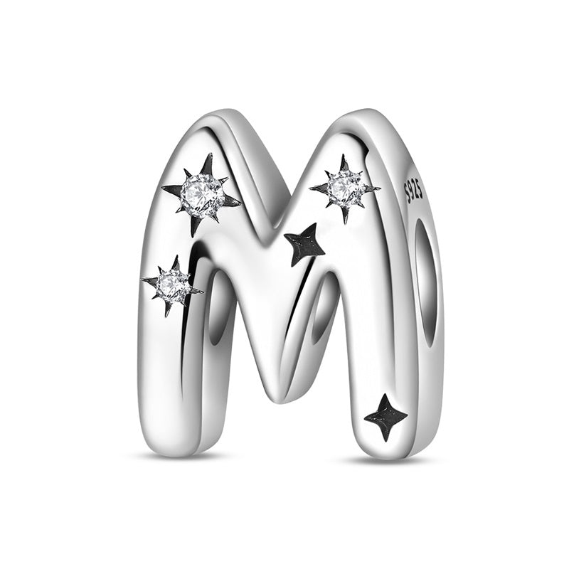 Starry Letter A~Z Alphabet Charm