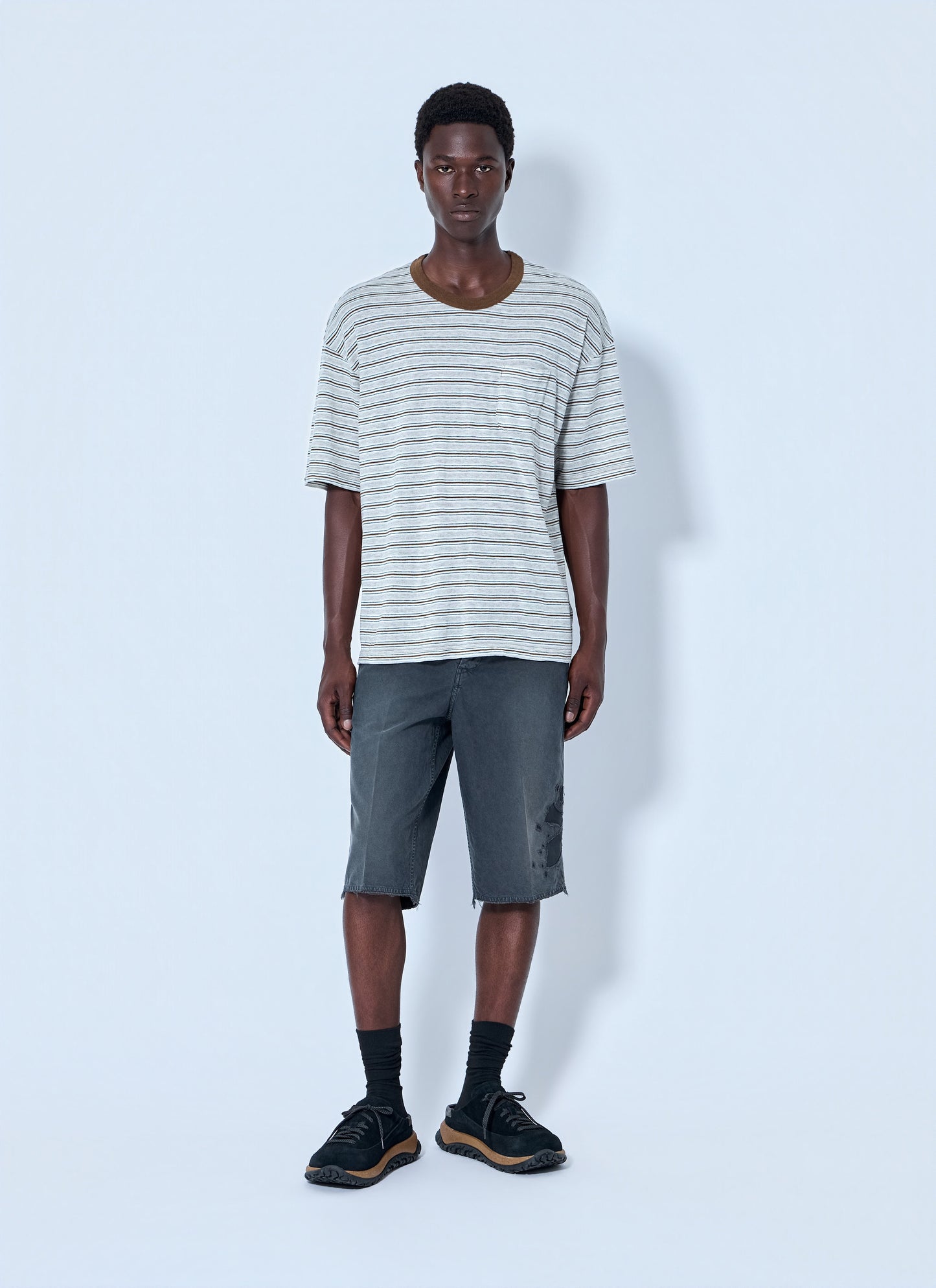 Visvim Men Mondo Border Stripe T-Shirt