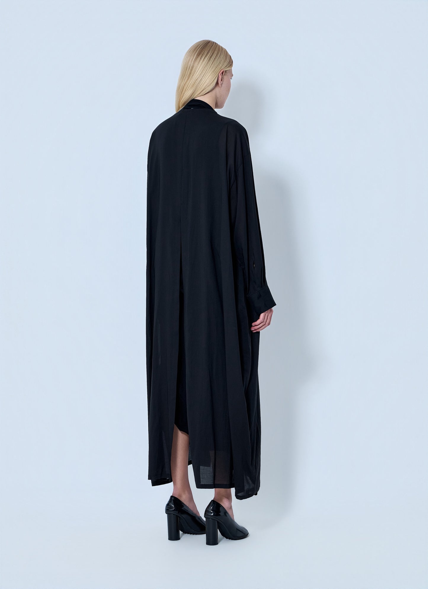 Yohji Yamamoto Women Backside Slit Long Coat